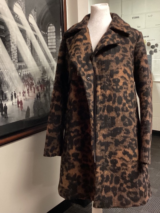 Karl Lagerfeld Jackets & Blazers - Karl Lagerfeld WOOLblend dark leopard coat, very unique, gorgeous Paris medium